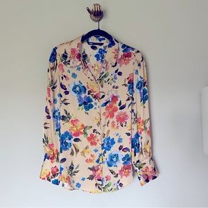 Zara Satin Floral Shirt